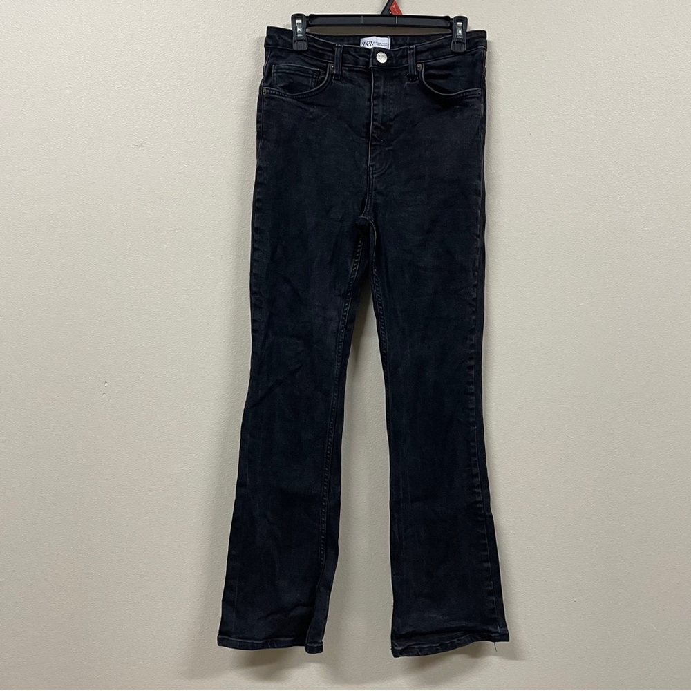 Zara Women's Charcoal Black Jeans size 10